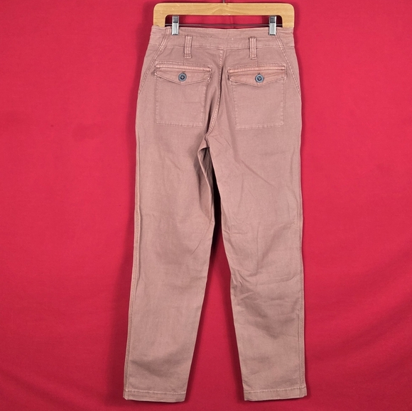 NEW Anthropologie The Wanderer cargo pants in a dusty pink/mauve color Size 26 - Picture 5 of 9